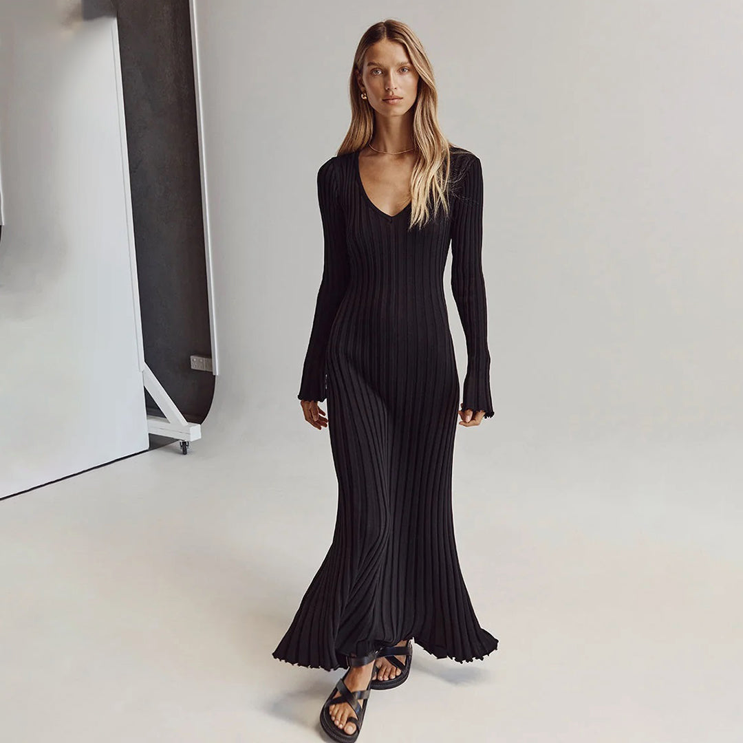 ABIGAIL - Abito lungo elegante in maglia