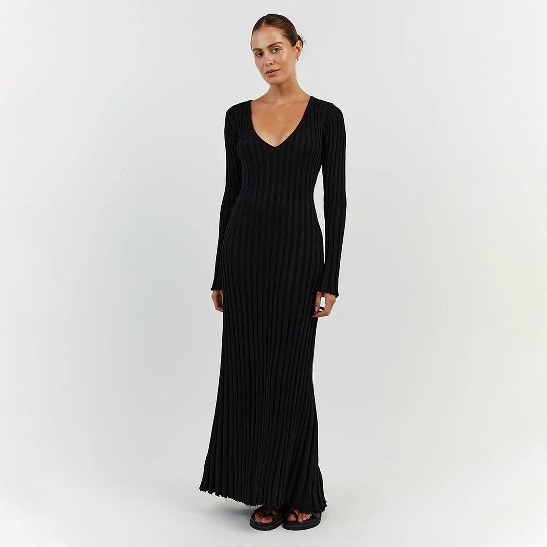 ABIGAIL - Abito lungo elegante in maglia