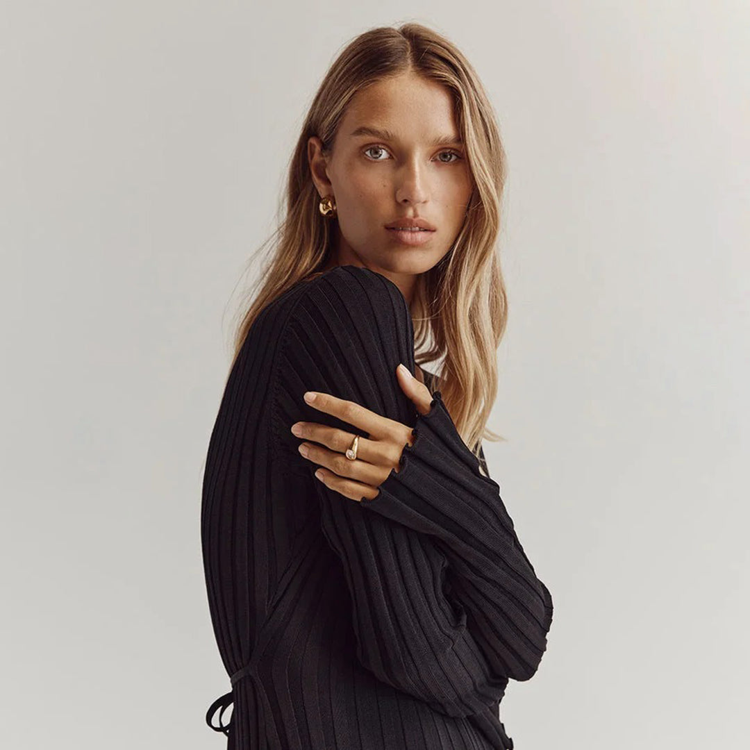ABIGAIL - Abito lungo elegante in maglia