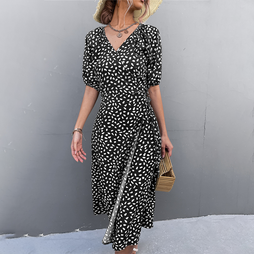 ALKMINI - Elegancka sukienka midi na modny look