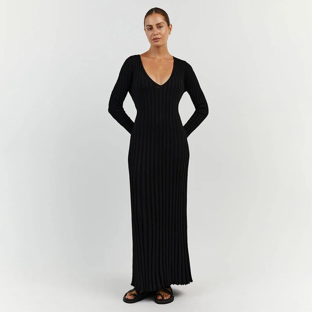 ABIGAIL - Abito lungo elegante in maglia