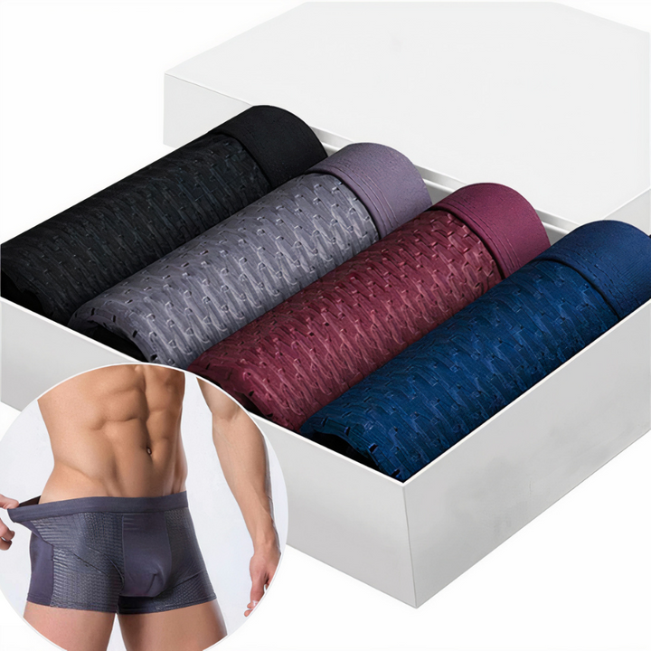Boxers pour homme en bambou respirants, doux et confortables