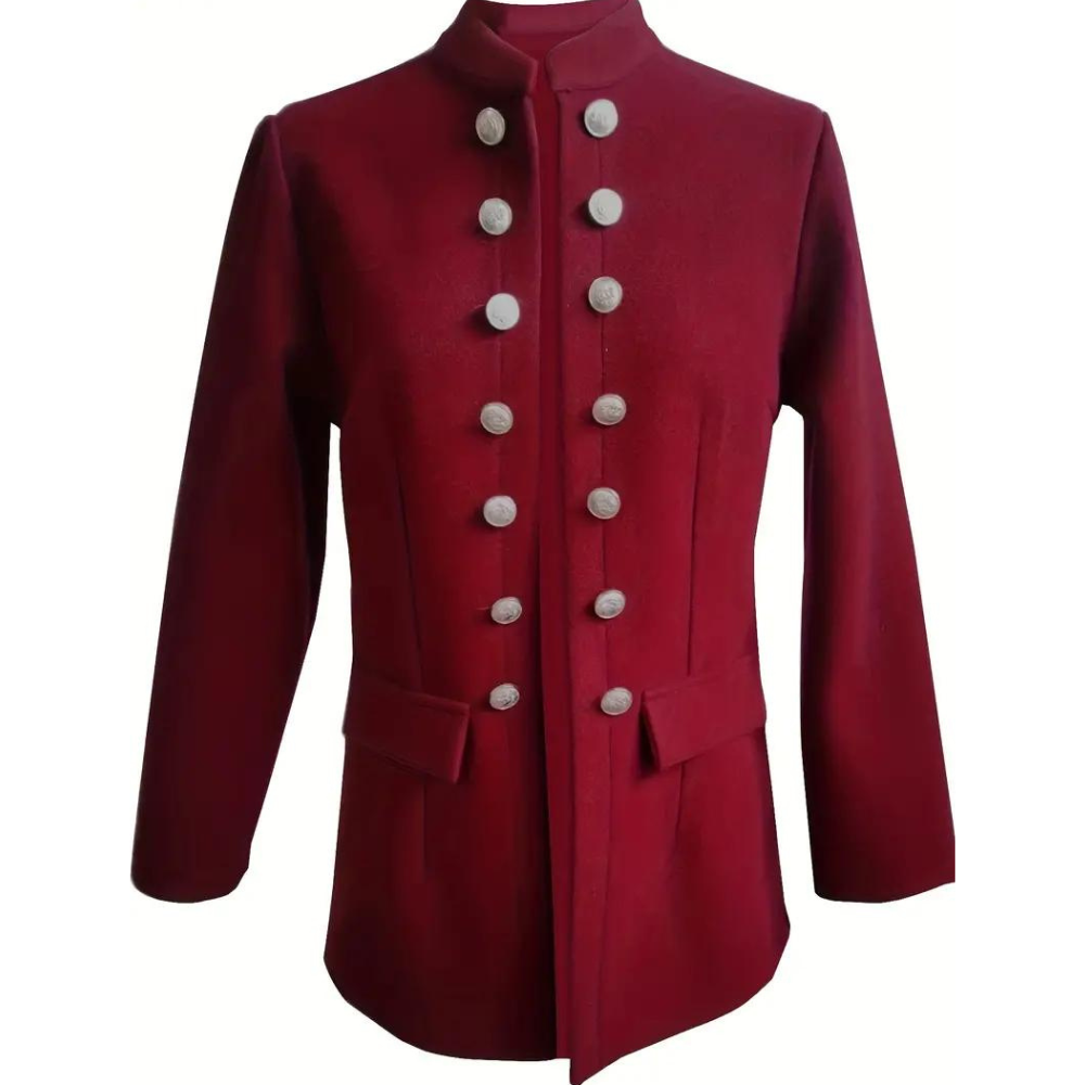 Elegant women's blazer with convenient front buttons - ARJA Casual Elegance