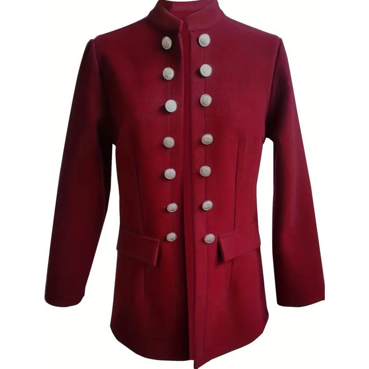 Elegant women's blazer with convenient front buttons - ARJA Casual Elegance