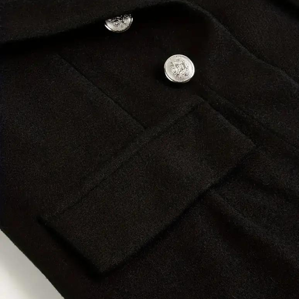Elegant women's blazer with convenient front buttons - ARJA Casual Elegance