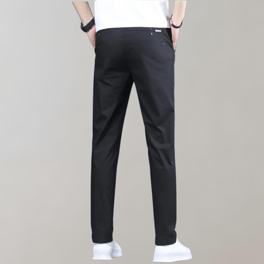 Villum - Pantaloni chino elastici în talie