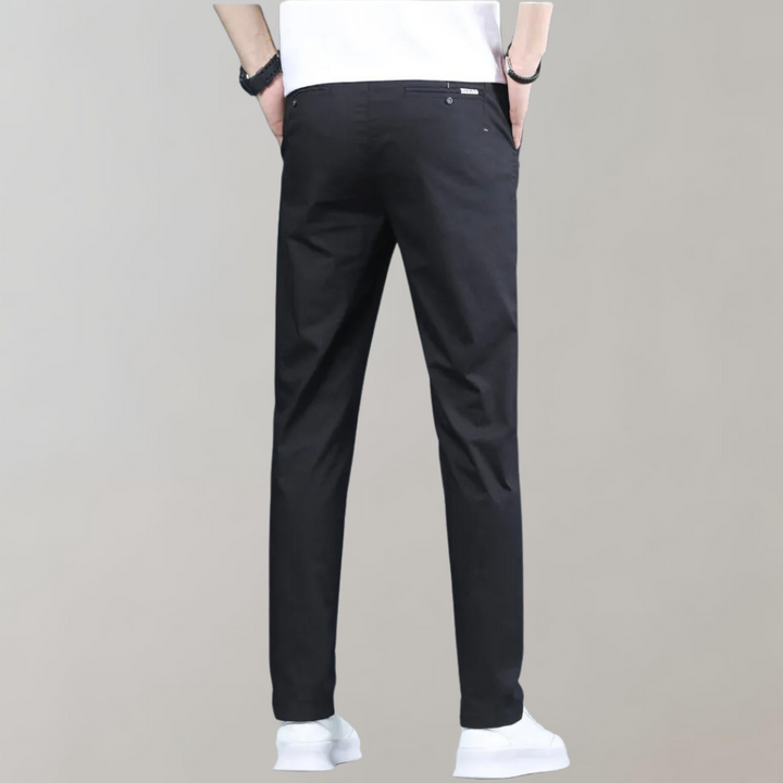 Villum - Pantaloni chino elastici în talie
