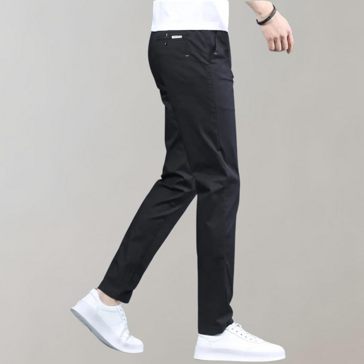 Villum - Pantaloni chino elastici în talie