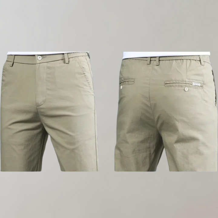 Villum - Pantaloni chino elastici în talie