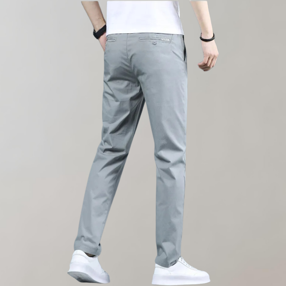 Villum - Pantaloni chino elastici în talie