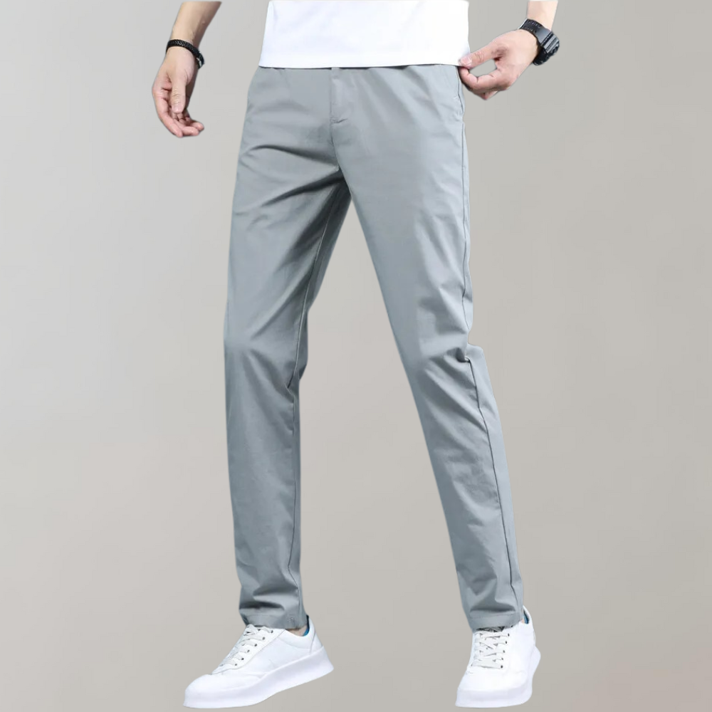 Villum - Pantaloni chino elastici în talie