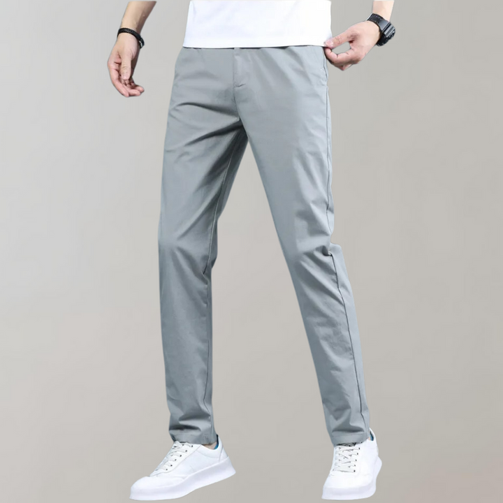 Villum - Pantaloni chino elastici în talie