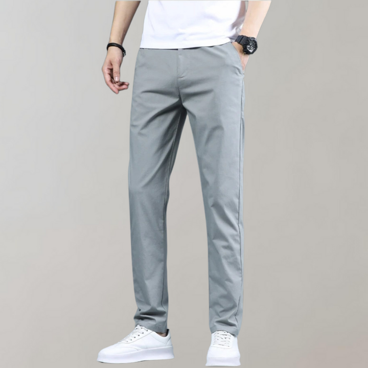 Villum - Pantaloni chino elastici în talie
