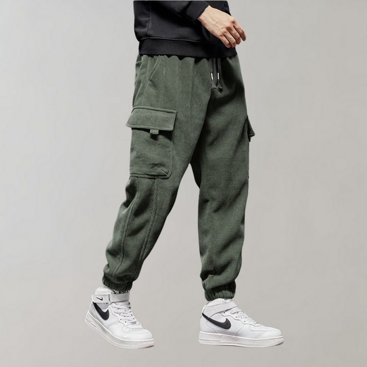 Osvald - Pantalon cargo décontracté en velours côtelé pour l'homme moderne