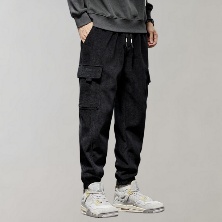 Osvald - Pantalon cargo décontracté en velours côtelé pour l'homme moderne