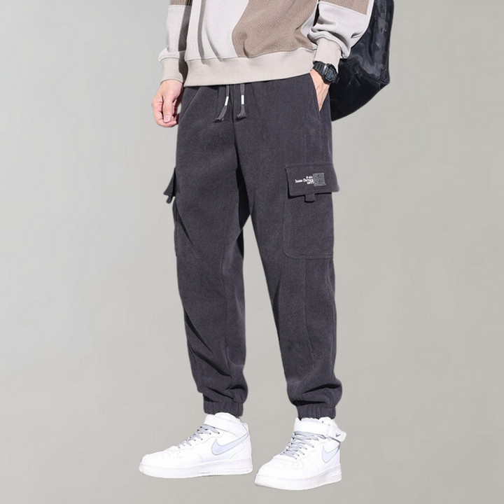 Osvald - Pantalon cargo décontracté en velours côtelé pour l'homme moderne