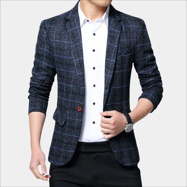 Balder - Blazer casual a cuadros para hombre