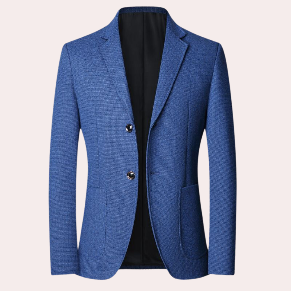 Mimir - Męska marynarka w kratę w stylu retro formalnym