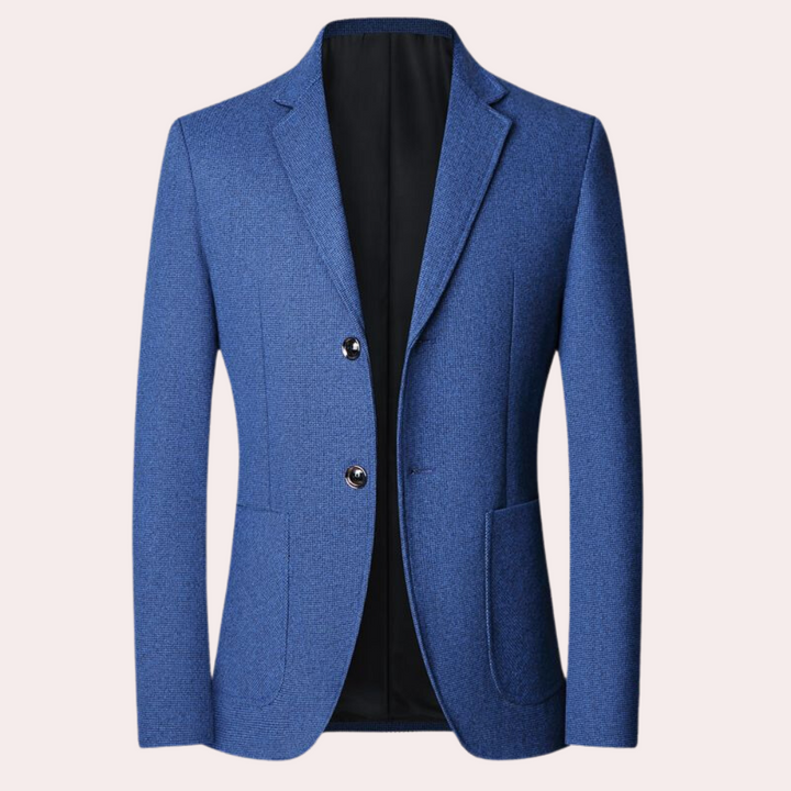 Mimir - Męska marynarka w kratę w stylu retro formalnym