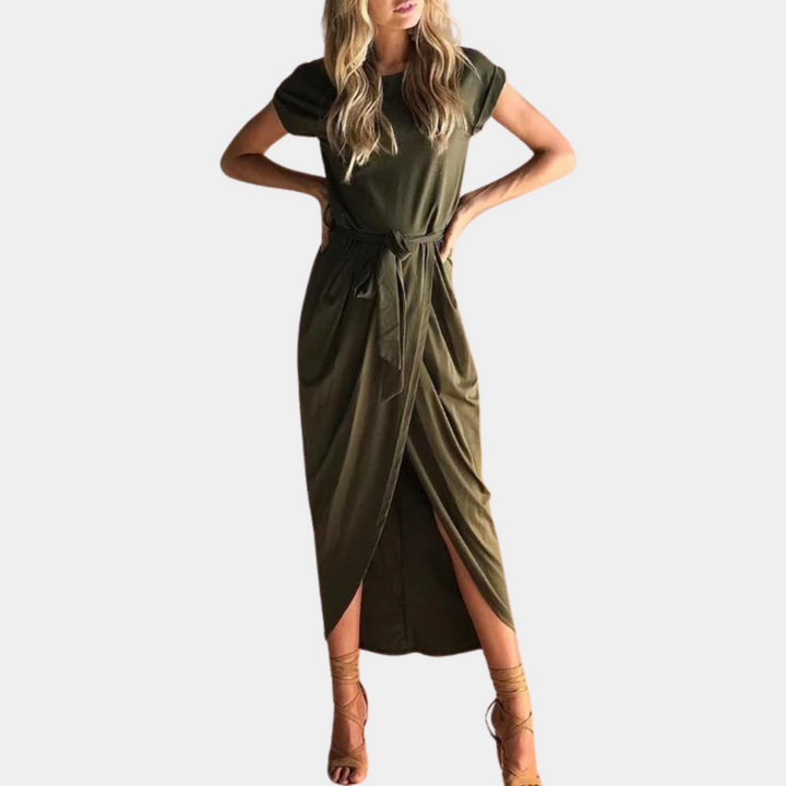 Augustine - Abito casual elegante a maniche corte da donna