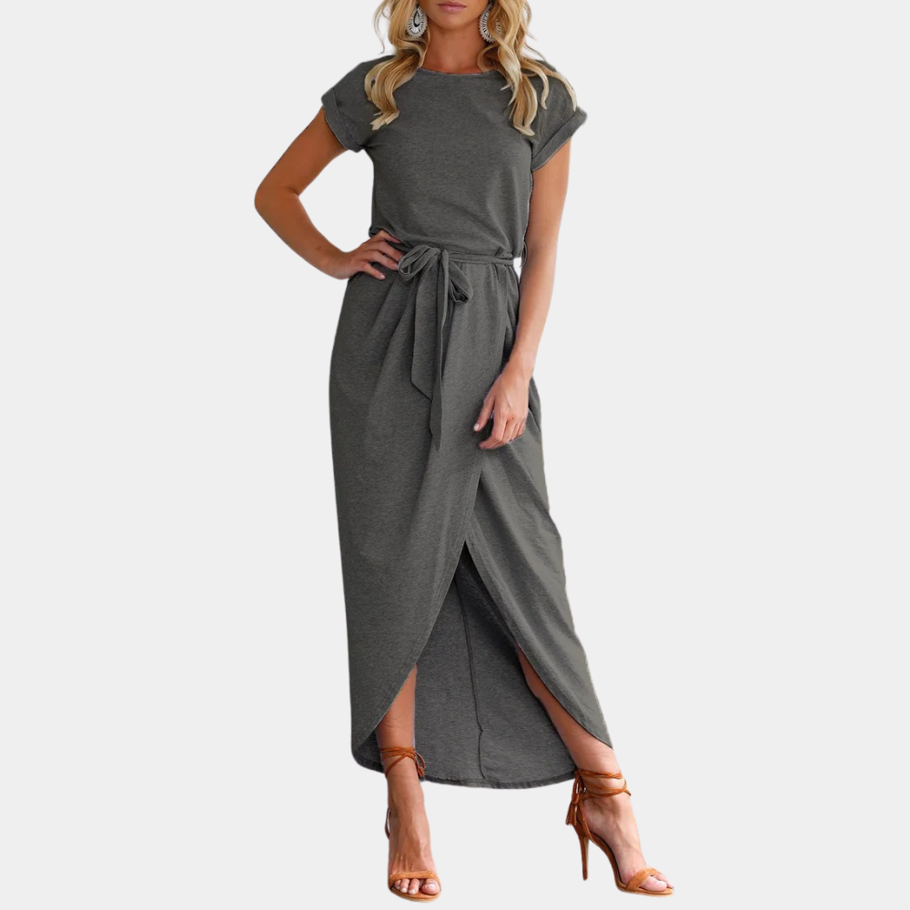 Augustine - Abito casual elegante a maniche corte da donna