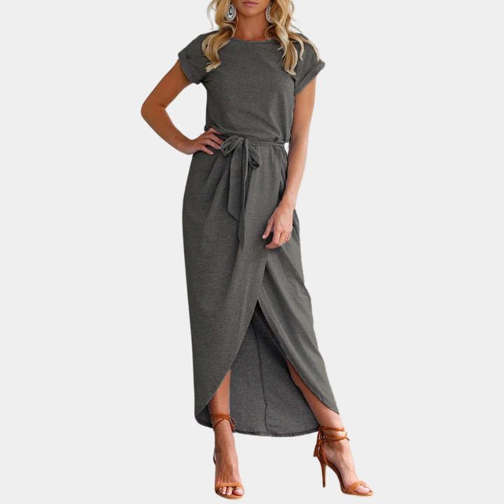 Augustine - Abito casual elegante a maniche corte da donna
