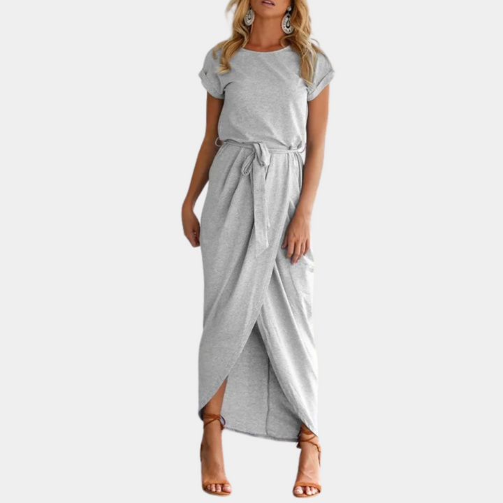 Augustine - Abito casual elegante a maniche corte da donna