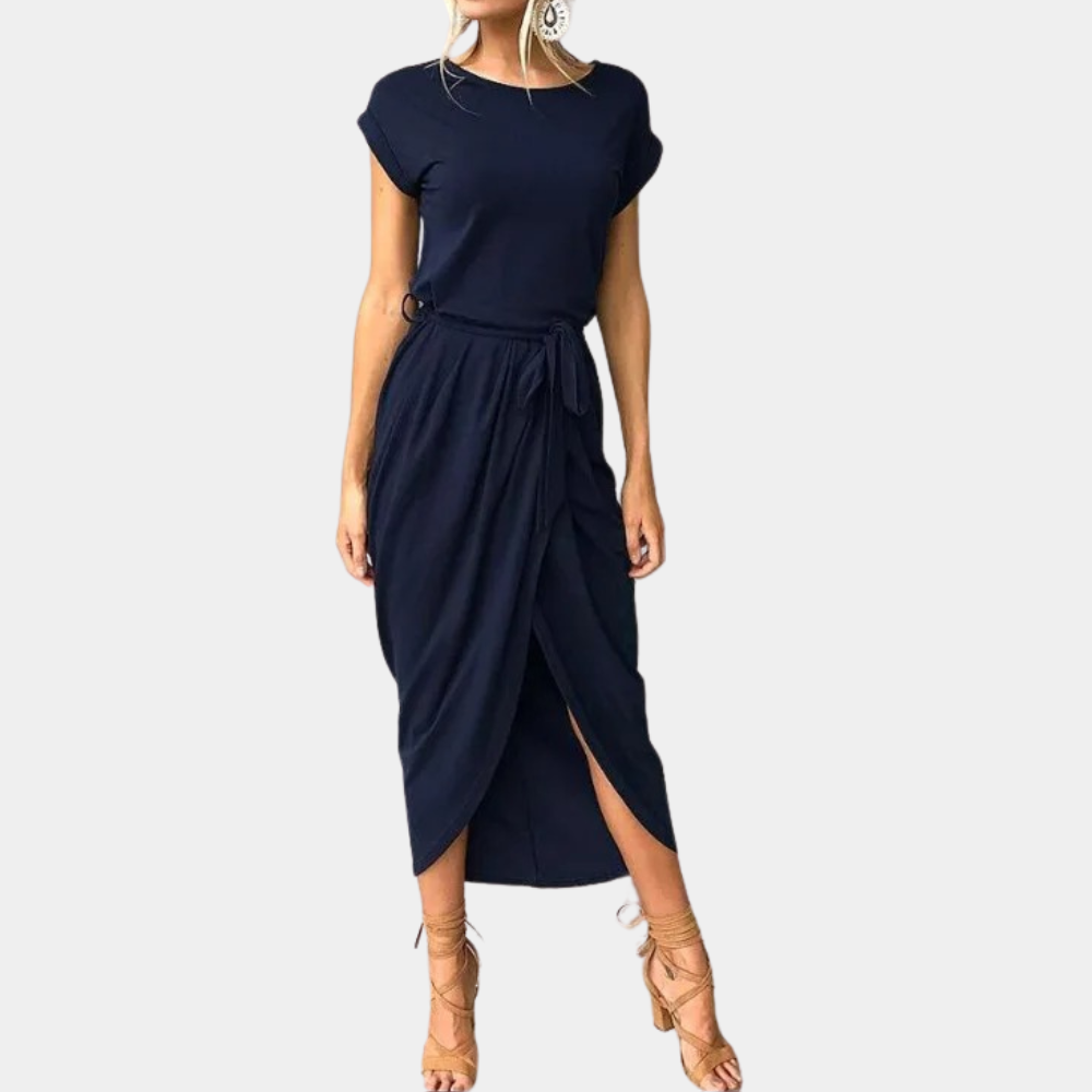 Augustine - Abito casual elegante a maniche corte da donna