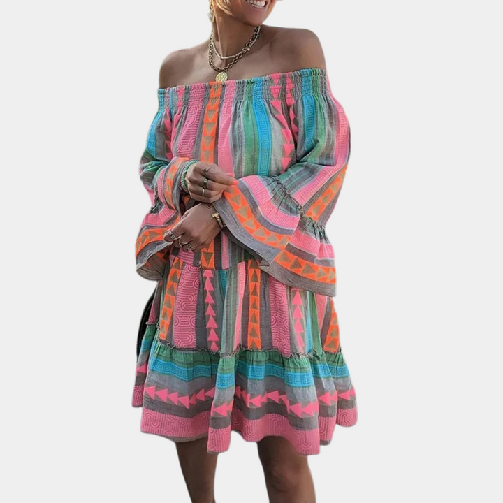 Aline - Robe d'été rayonnante et élégante pour femmes dans des couleurs vibrantes