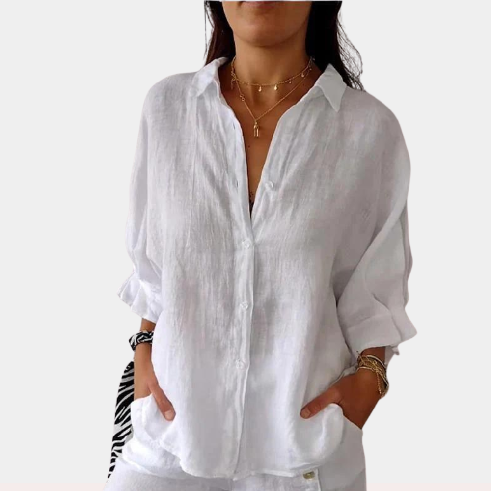 Liva - Chemisier d'été élégant pour femmes pour un look décontracté