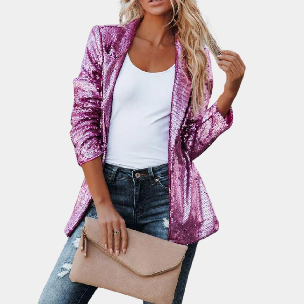 Ines - Blazer élégant à paillettes pour dames