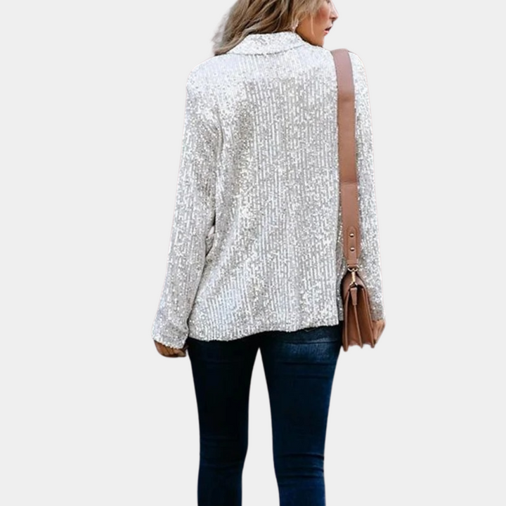 Ines - Blazer élégant à paillettes pour dames