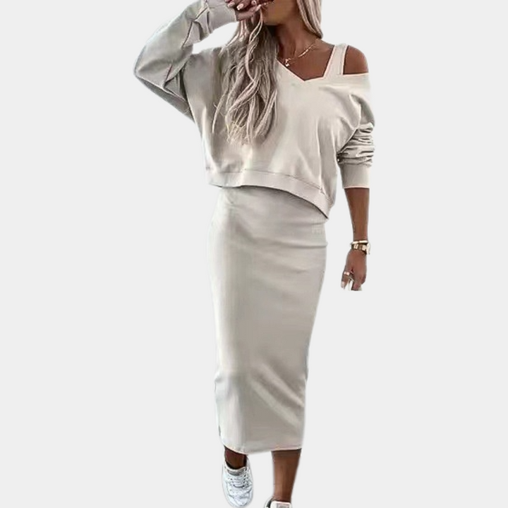 Elegantní pletené šaty pro ženy pro elegantní vzhled