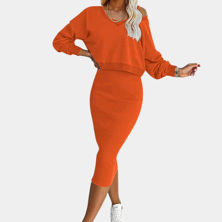 Elegantní pletené šaty pro ženy pro elegantní vzhled