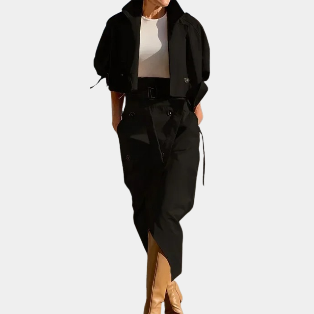 Elegant trench coat set for women for a timeless look