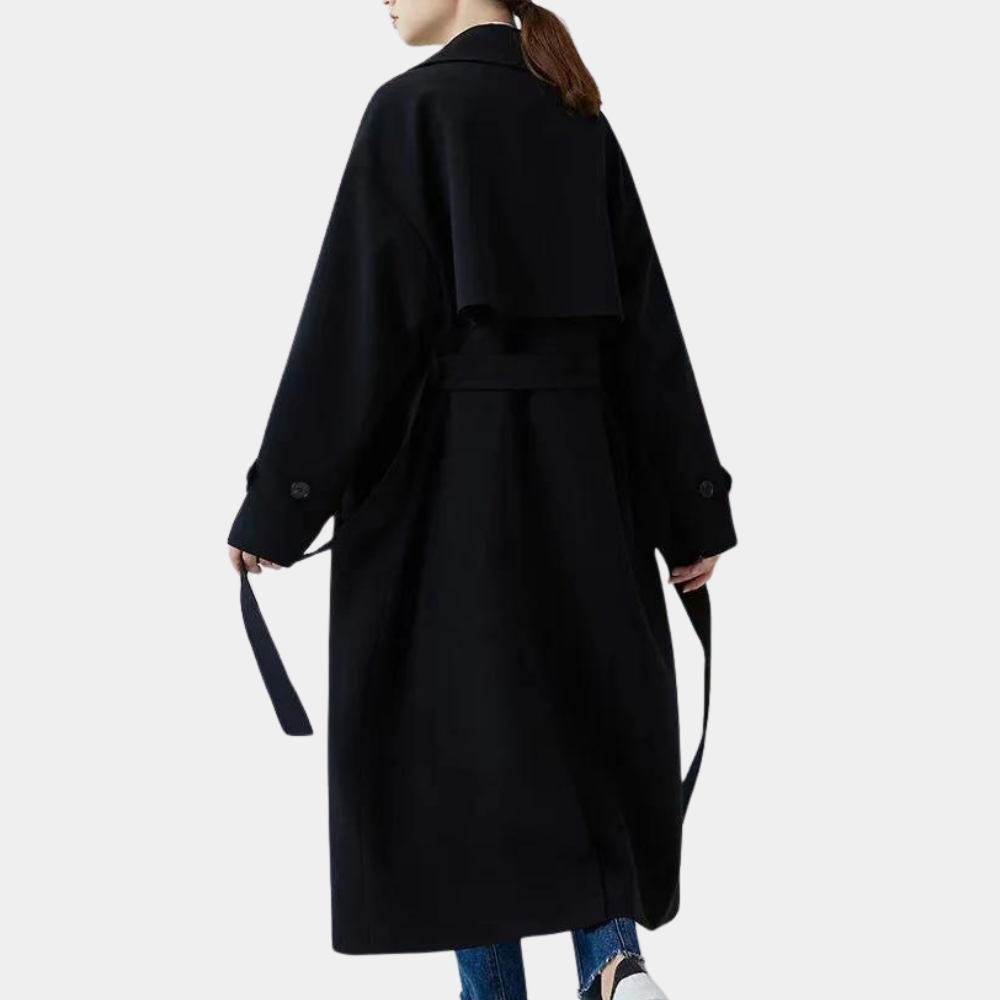 Trench coat lungo ed elegante da uomo