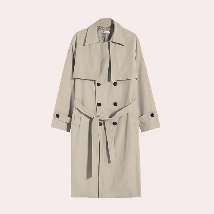 Trench coat lungo ed elegante da uomo