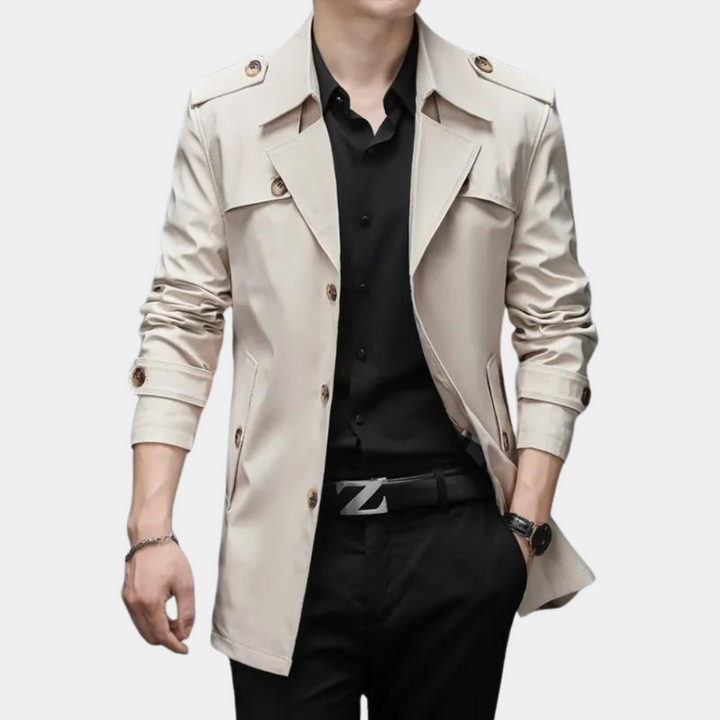 Trench moderno da uomo