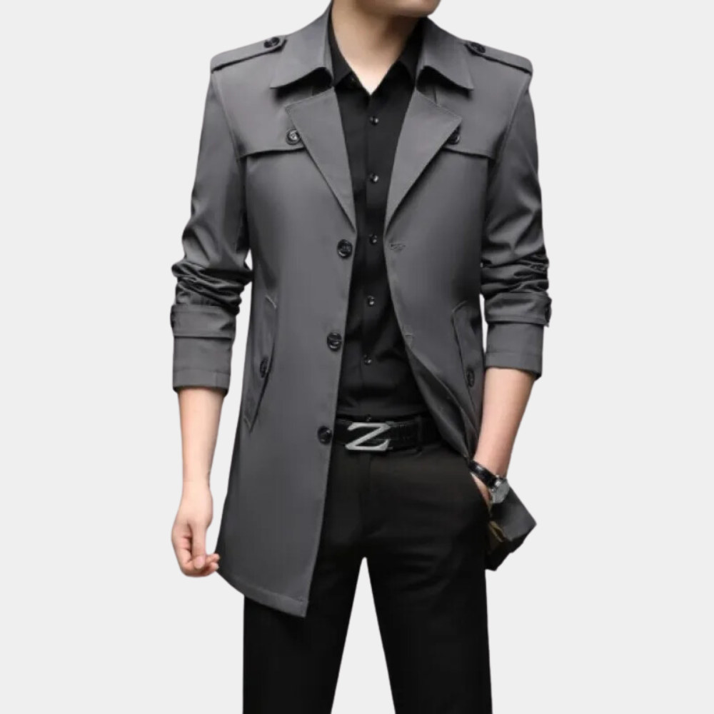 Trench moderno da uomo