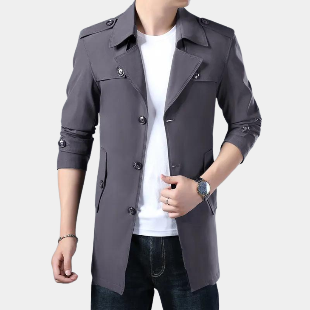 Trench moderno da uomo
