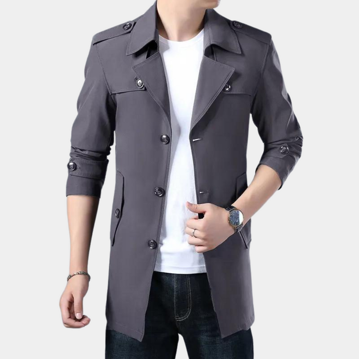Trench moderno da uomo