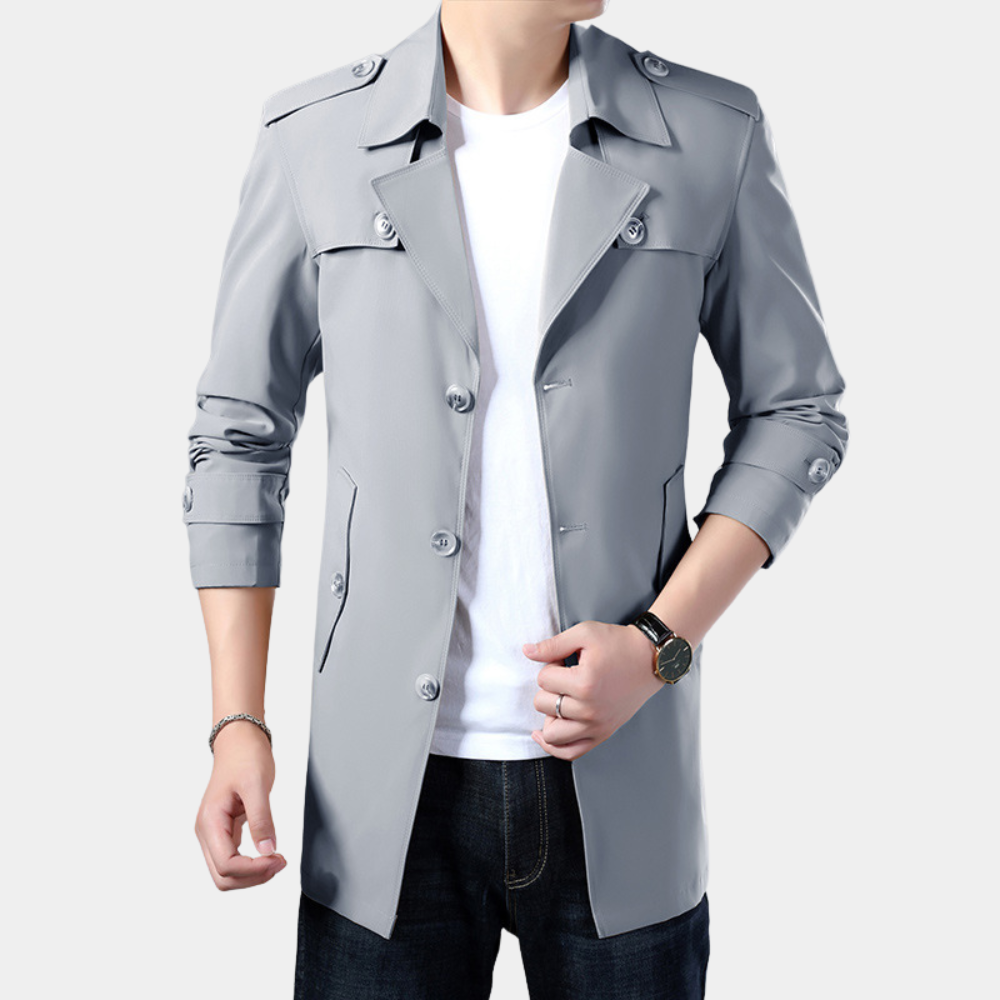 Trench moderno da uomo