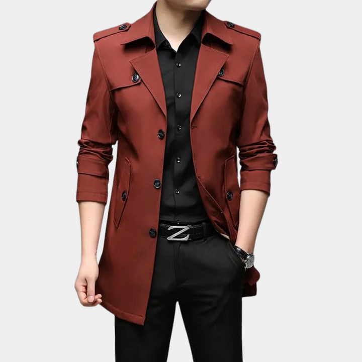 Trench moderno da uomo