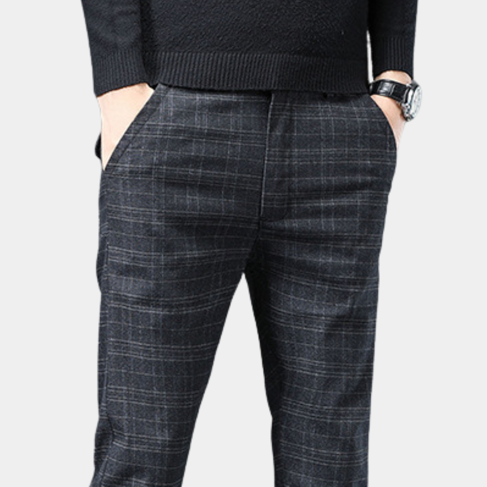 Pablo - Pantaloni classici a quadri per uomo per uno stile senza tempo