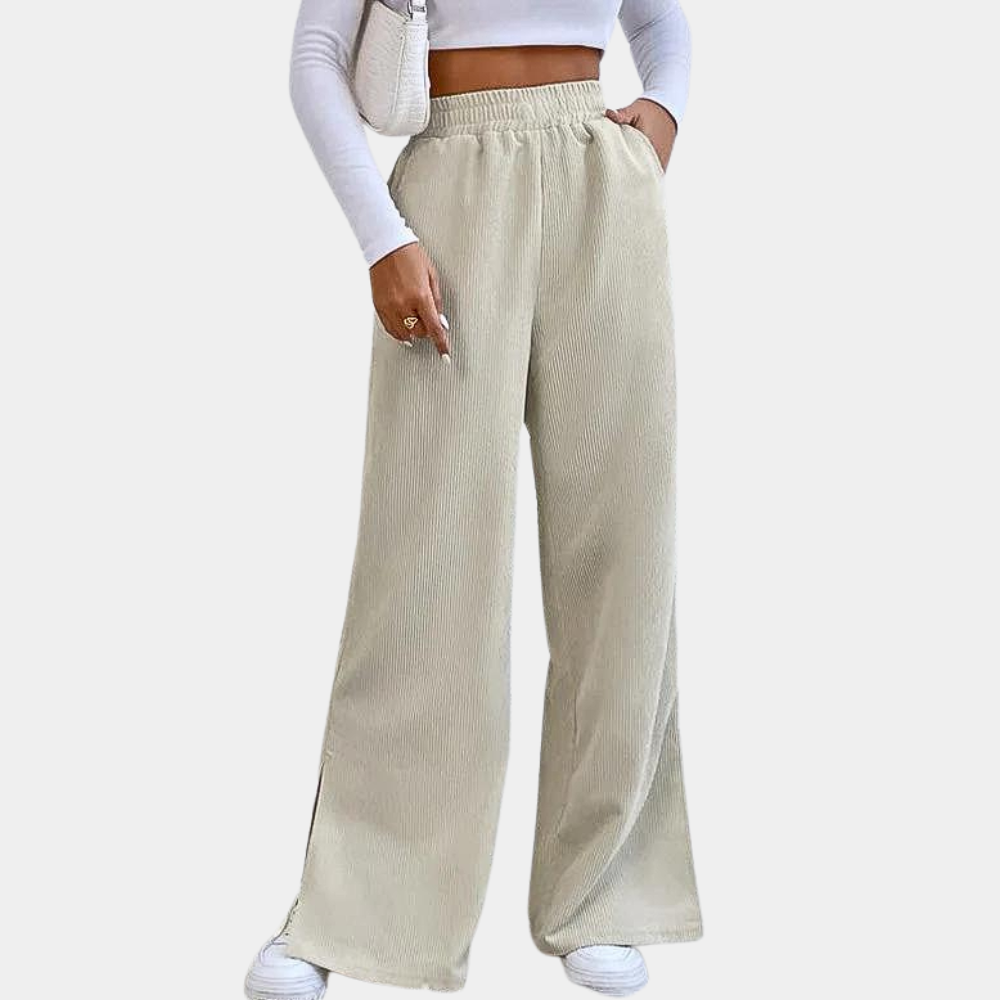 Daria - Pantalon en velours côtelé élégamment confortable pour femmes