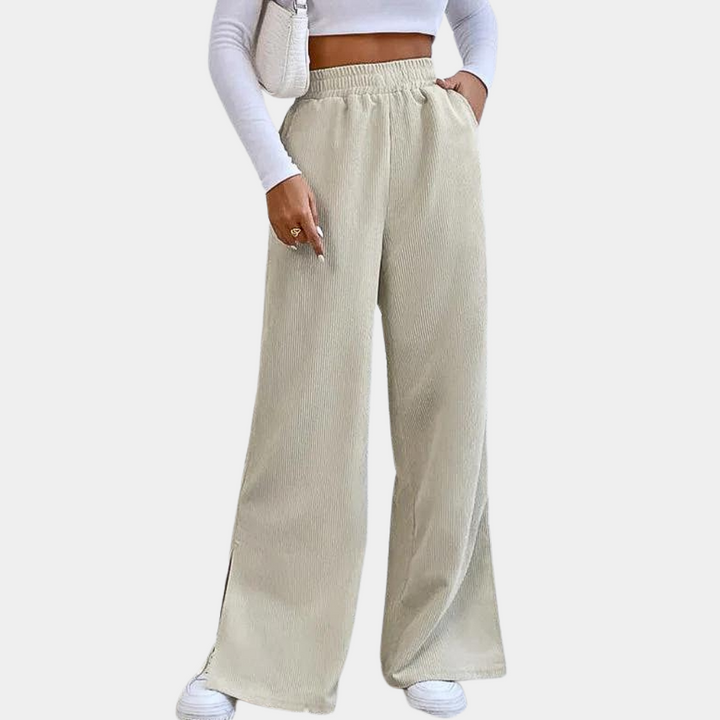 Daria - Pantalon en velours côtelé élégamment confortable pour femmes