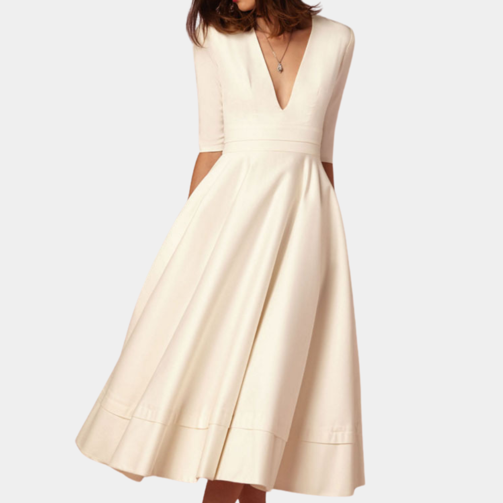Vestido chic para mujer con un favorecedor escote en V
