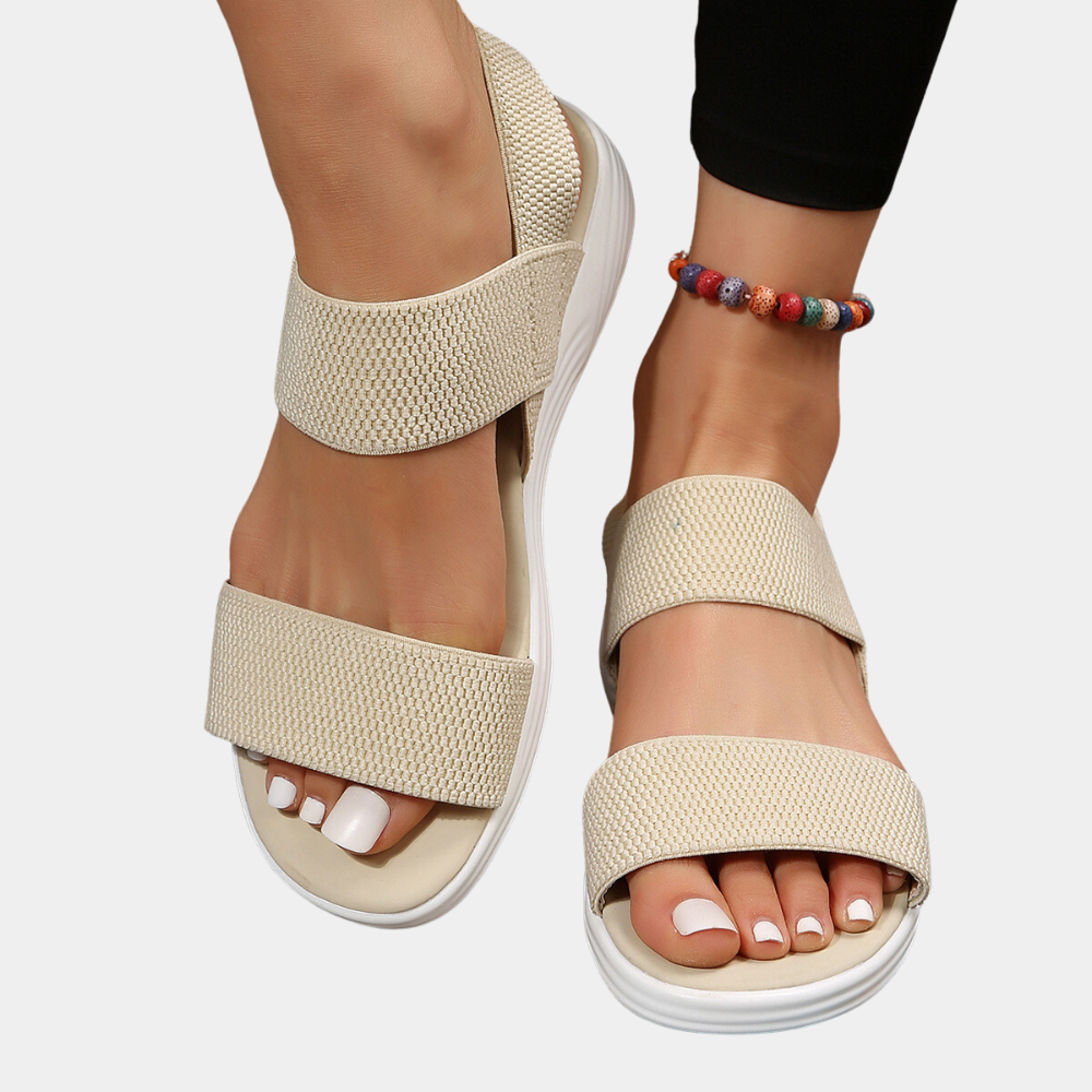 Elegant flat-sole sandals for women