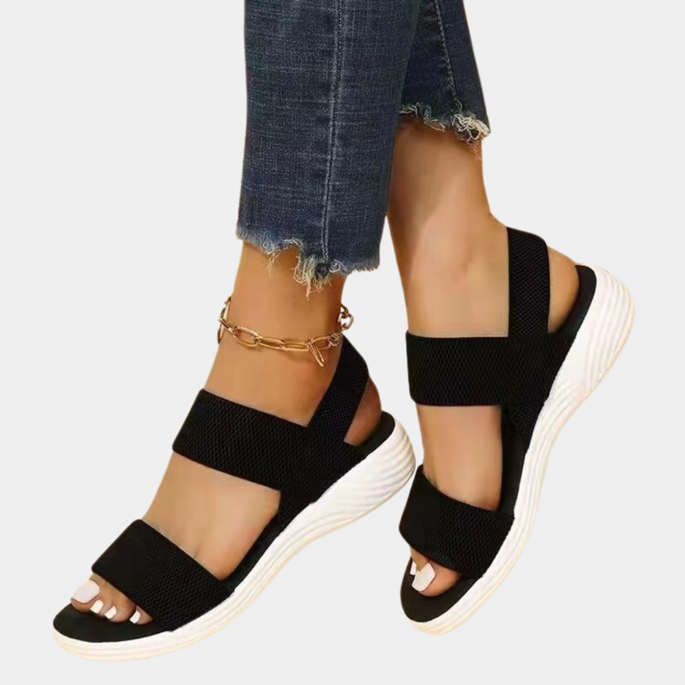 Elegant flat-sole sandals for women