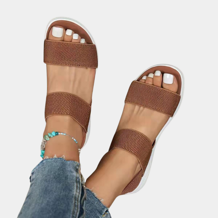 Elegant flat-sole sandals for women